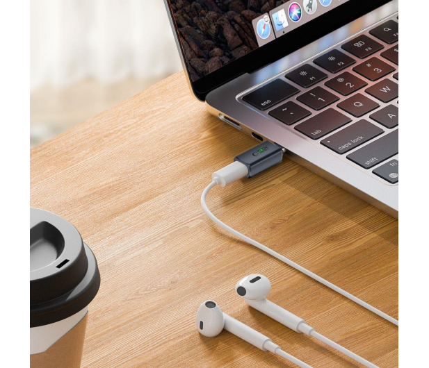 Tech-Protect ULTRABOOST AUDIO ADAPTER TYPE-C TO LIGHTNING GREY - 1600753 - zdjęcie 4